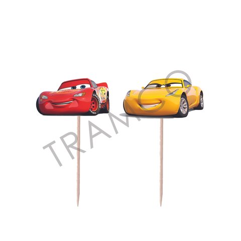 24pcs Pixar Cars Lightning McQueen Theme Water Bottle Sticker Kids